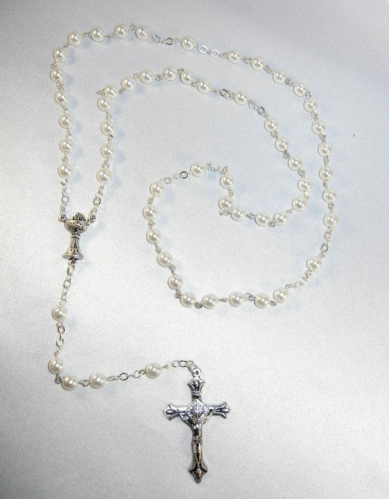 White Pearl Rosary